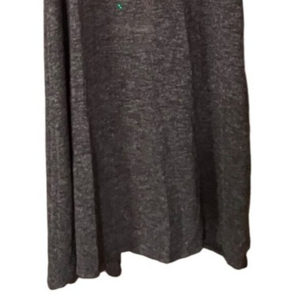 Lu La Roe women's darker gray heathered duster, open -front, sleeveless. - Picture 6 of 6